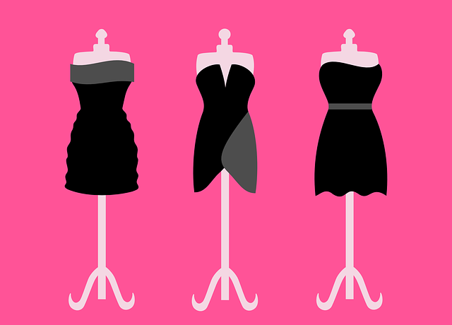 Dresses Black Short Clothing Dummy  - OpenClipart-Vectors / Pixabay